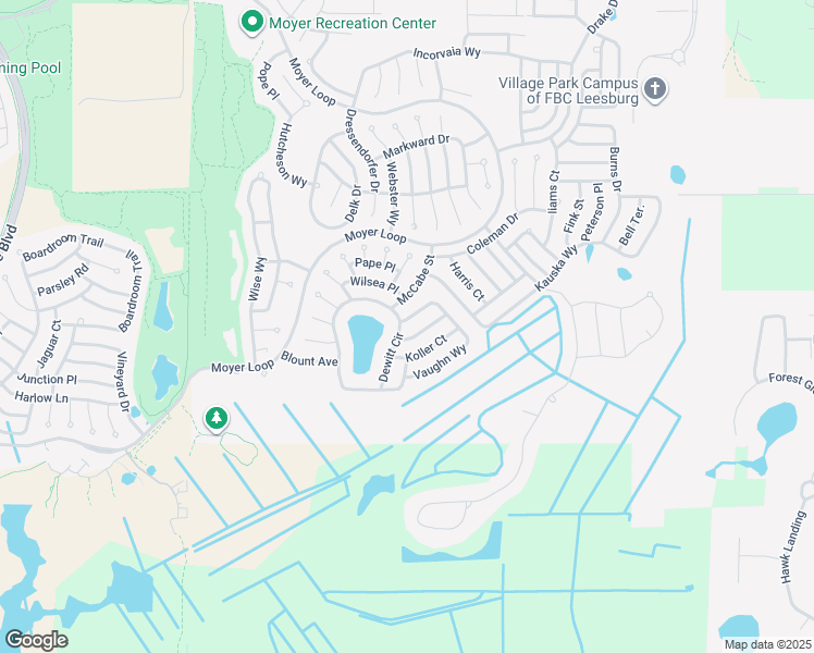 map of restaurants, bars, coffee shops, grocery stores, and more near 991 Hart Drive in The Villages