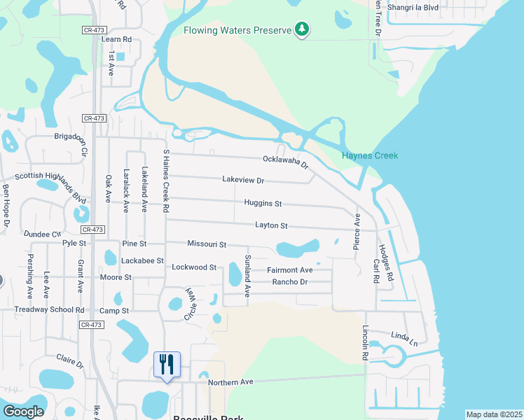 map of restaurants, bars, coffee shops, grocery stores, and more near 11537 Layton Street in Leesburg