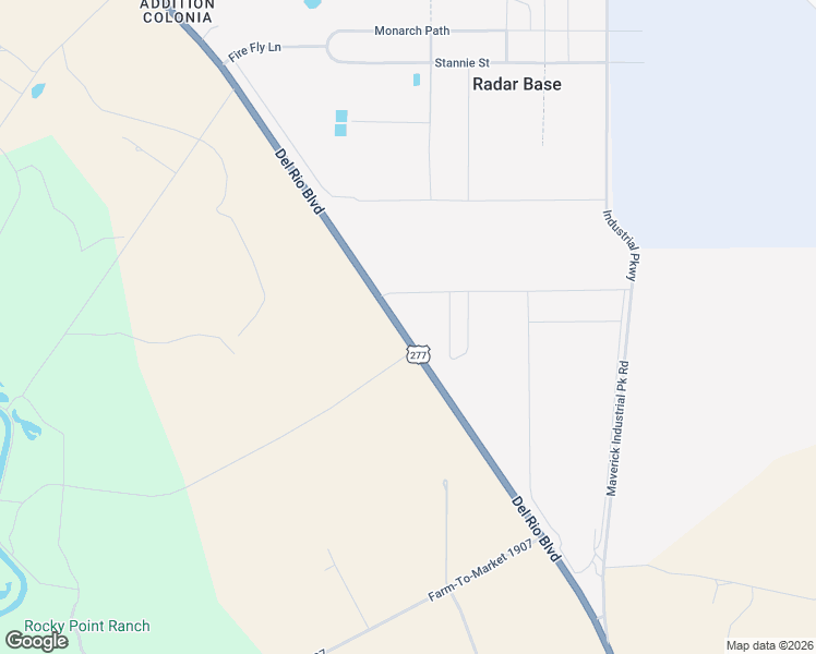 map of restaurants, bars, coffee shops, grocery stores, and more near 11126 Del Rio Boulevard in Eagle Pass