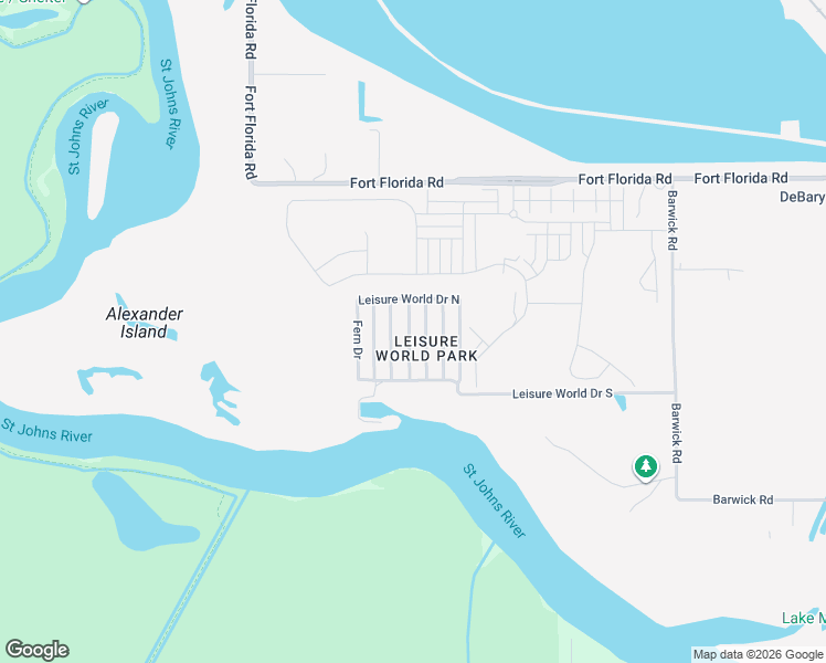map of restaurants, bars, coffee shops, grocery stores, and more near 145 Pine Tree Drive in DeBary