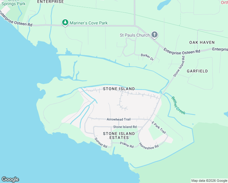 map of restaurants, bars, coffee shops, grocery stores, and more near 1494 Stone Trail in Deltona