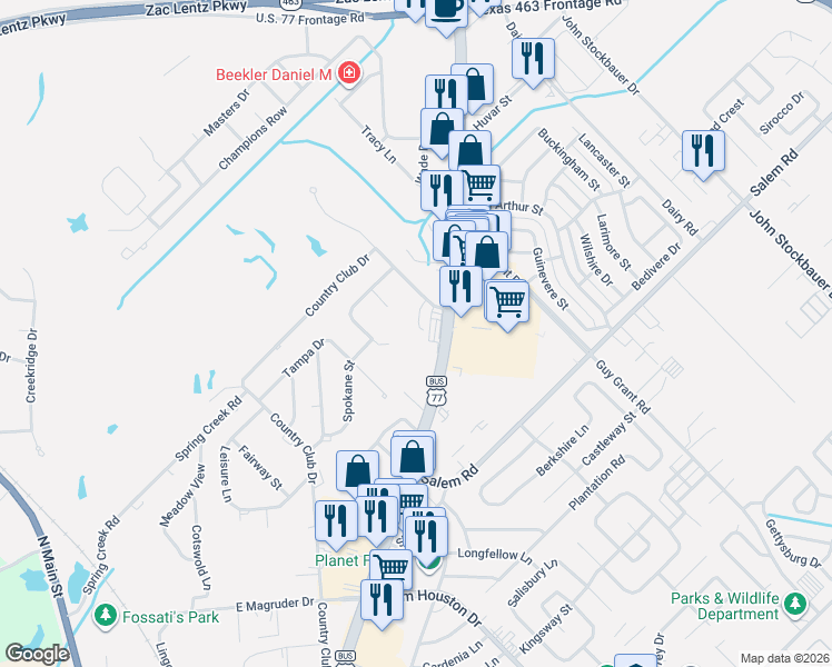map of restaurants, bars, coffee shops, grocery stores, and more near 109 Alameda Circle in Victoria