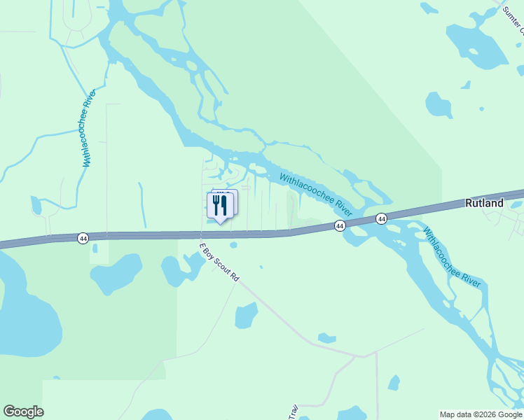 map of restaurants, bars, coffee shops, grocery stores, and more near 701 South Mulberry Point in Inverness