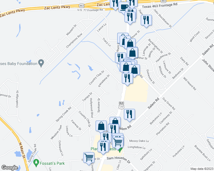 map of restaurants, bars, coffee shops, grocery stores, and more near 105 Alameda Circle in Victoria