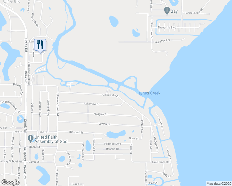 map of restaurants, bars, coffee shops, grocery stores, and more near 11711 Ocklawaha Drive in Leesburg
