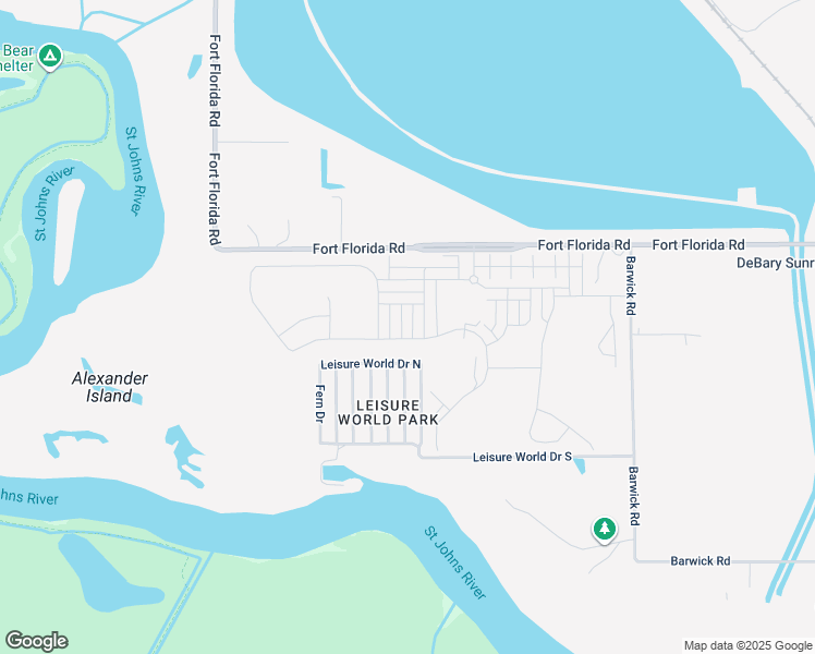 map of restaurants, bars, coffee shops, grocery stores, and more near in DeBary
