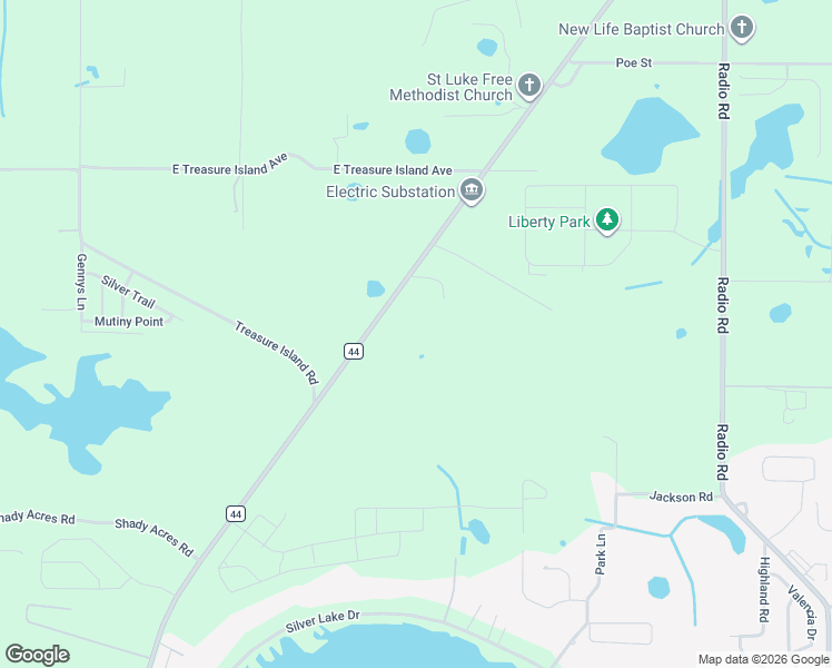 map of restaurants, bars, coffee shops, grocery stores, and more near 9236 County Road 44 in Leesburg