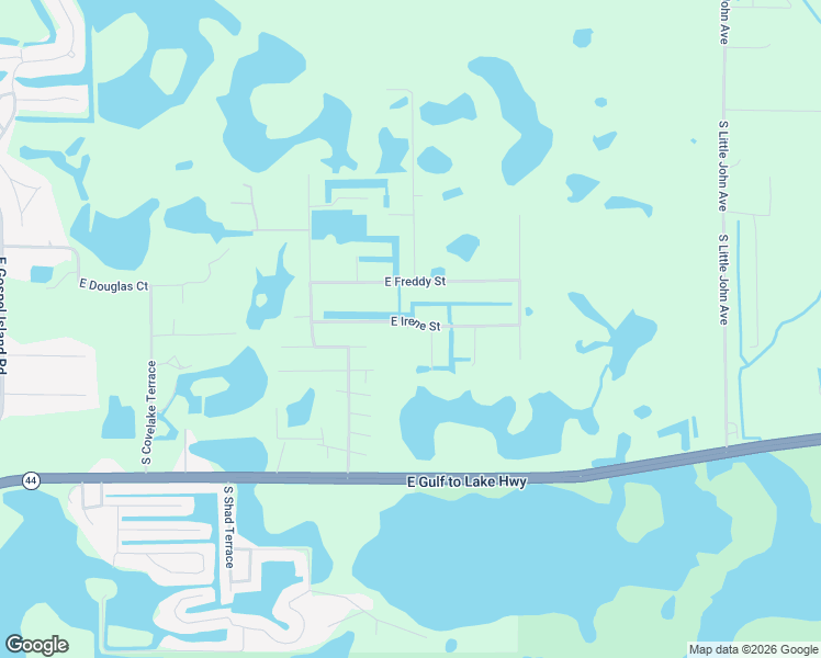 map of restaurants, bars, coffee shops, grocery stores, and more near 10616 East Irene Street in Inverness