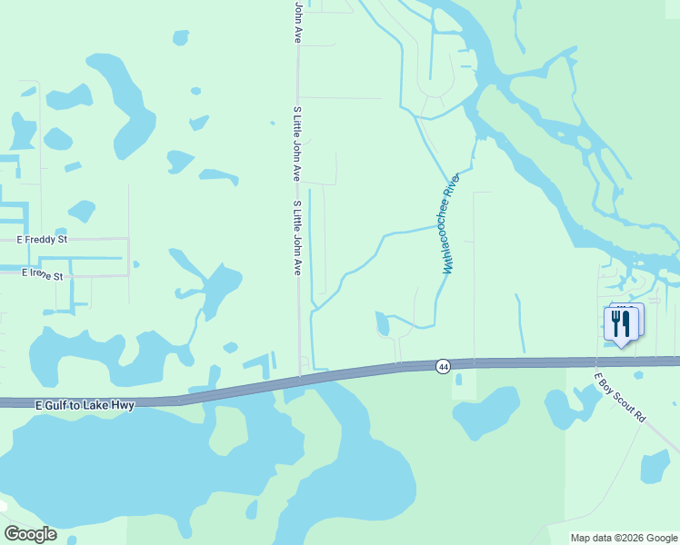 map of restaurants, bars, coffee shops, grocery stores, and more near 491 South Tuck Point in Inverness