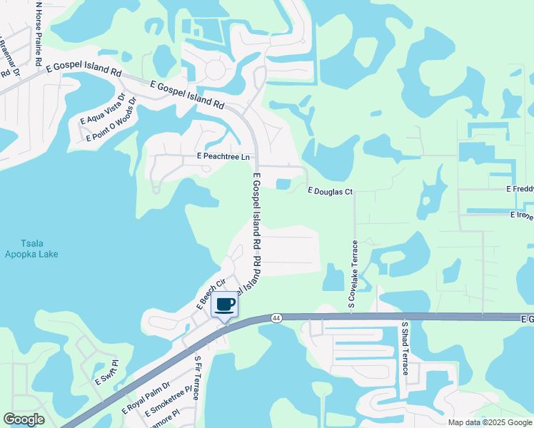 map of restaurants, bars, coffee shops, grocery stores, and more near 360 South Myna Terrace in Inverness