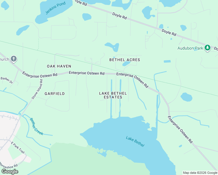map of restaurants, bars, coffee shops, grocery stores, and more near 120 Poinciana Lane in Deltona