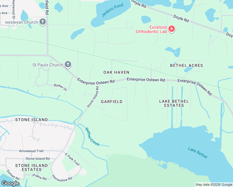 map of restaurants, bars, coffee shops, grocery stores, and more near 1855 Turtle Hill Road in Volusia County