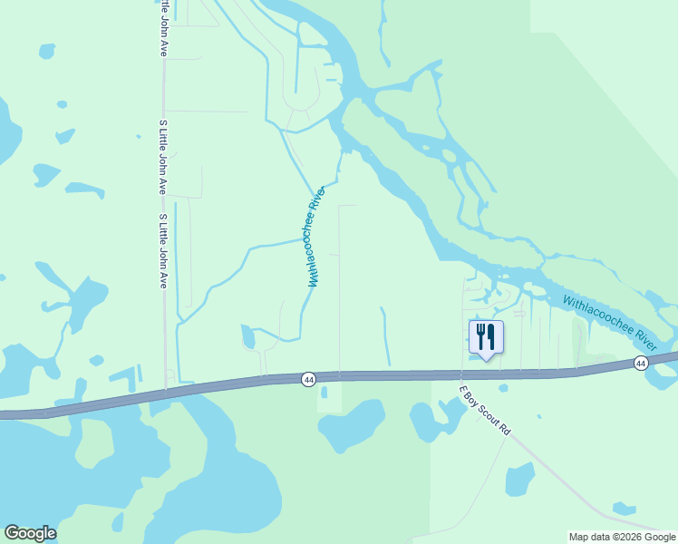 map of restaurants, bars, coffee shops, grocery stores, and more near 490 South Minstrel Avenue in Inverness