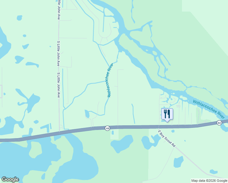 map of restaurants, bars, coffee shops, grocery stores, and more near 490 South Minstrel Avenue in Inverness