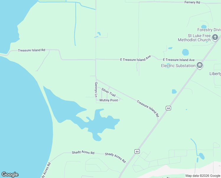 map of restaurants, bars, coffee shops, grocery stores, and more near 8543 Silver Trail in Leesburg