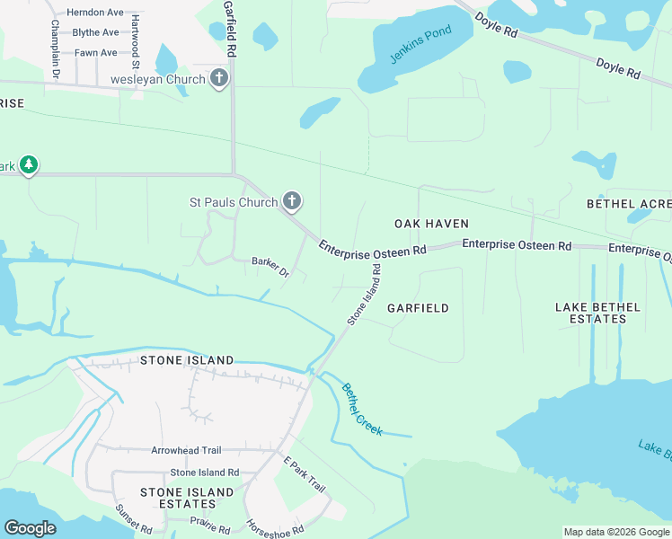 map of restaurants, bars, coffee shops, grocery stores, and more near 1640 Stillmeadow Road in Deltona