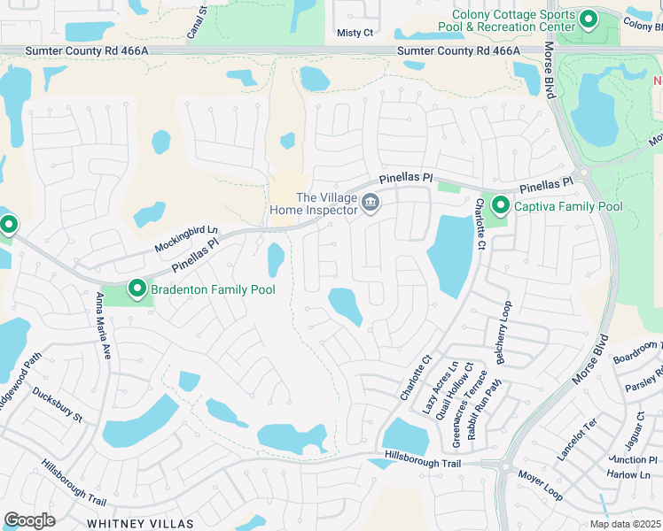 map of restaurants, bars, coffee shops, grocery stores, and more near 986 MacArthur Court in The Villages
