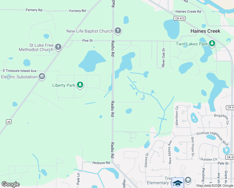 map of restaurants, bars, coffee shops, grocery stores, and more near 10047 Misty Meadow Road in Leesburg