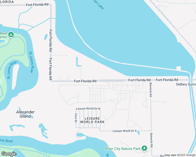 map of restaurants, bars, coffee shops, grocery stores, and more near 810 Fort Florida Road in DeBary
