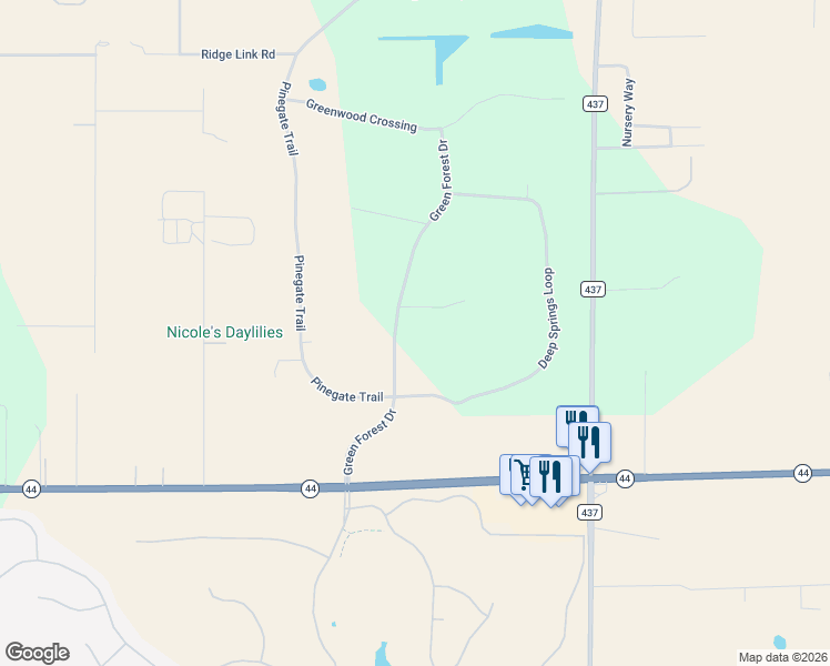 map of restaurants, bars, coffee shops, grocery stores, and more near 24102 Wagonwheel Court in Eustis