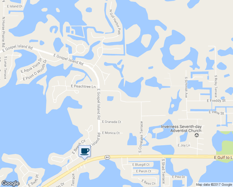 map of restaurants, bars, coffee shops, grocery stores, and more near 9812 East Goldfinch Lane in Inverness