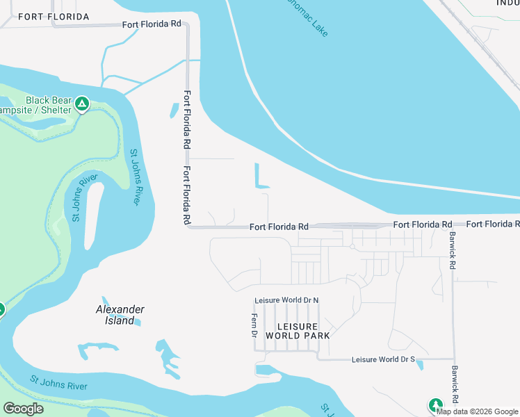 map of restaurants, bars, coffee shops, grocery stores, and more near 786 Fort Florida Road in DeBary