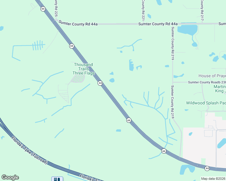 map of restaurants, bars, coffee shops, grocery stores, and more near 1984 Florida 44 in Wildwood