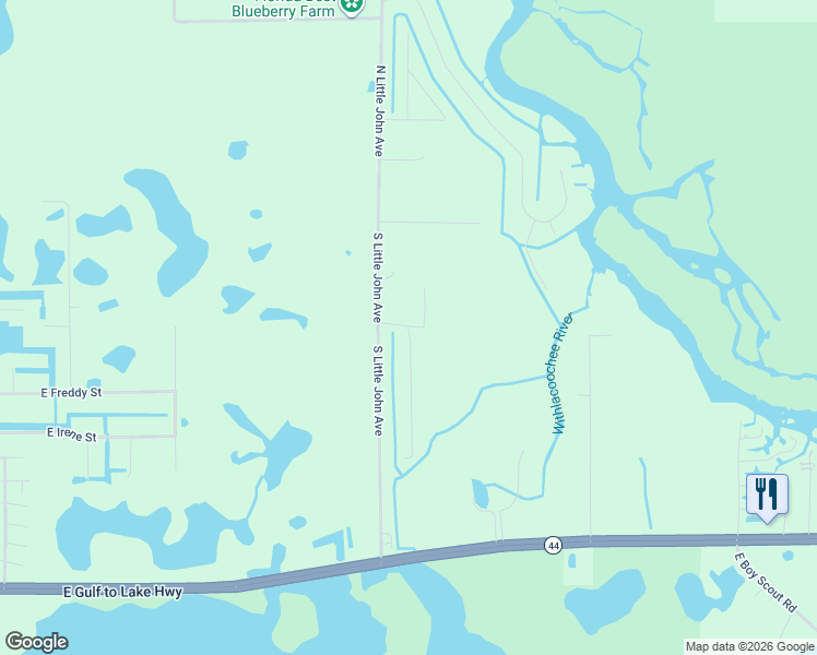 map of restaurants, bars, coffee shops, grocery stores, and more near 301 South Tuck Point in Inverness
