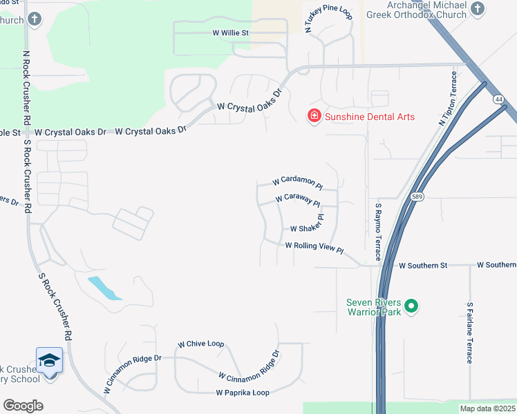 map of restaurants, bars, coffee shops, grocery stores, and more near 5379 West Cinnamon Ridge Drive in Lecanto