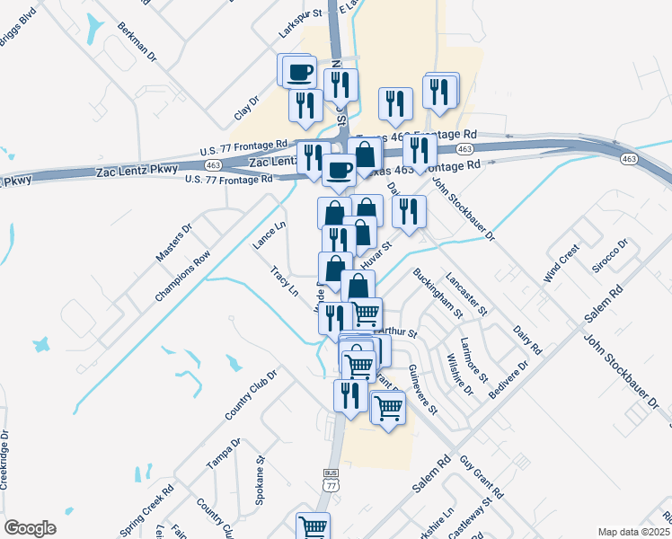 map of restaurants, bars, coffee shops, grocery stores, and more near 104c Kelly Drive in Victoria