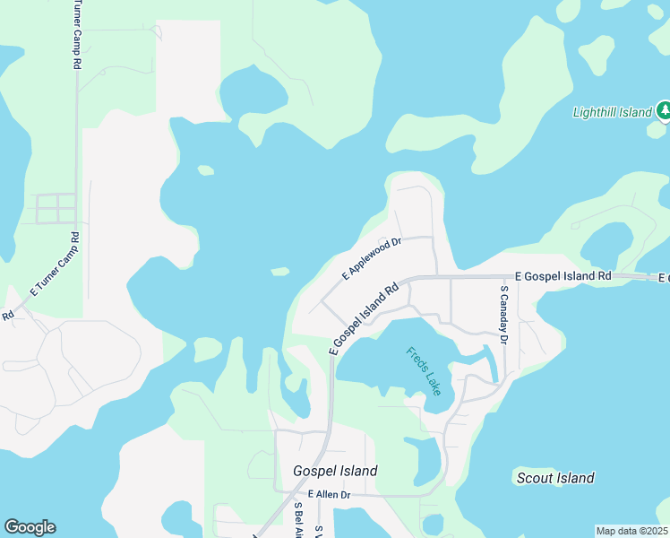 map of restaurants, bars, coffee shops, grocery stores, and more near 7415 East Applewood Drive in Inverness