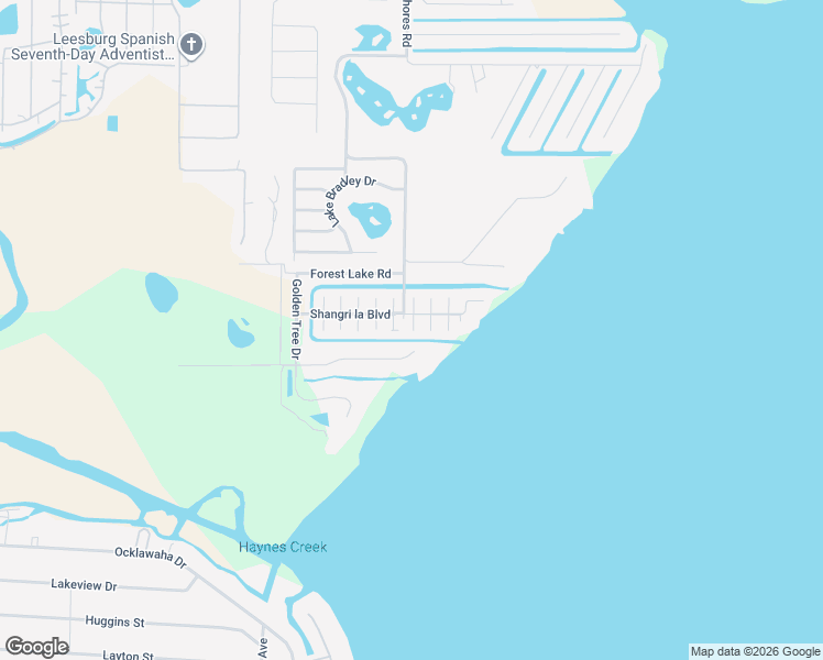 map of restaurants, bars, coffee shops, grocery stores, and more near 160 Formosa Island Road in Leesburg
