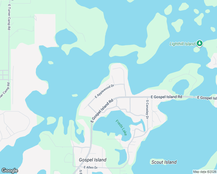 map of restaurants, bars, coffee shops, grocery stores, and more near 7525 East Applewood Drive in Inverness