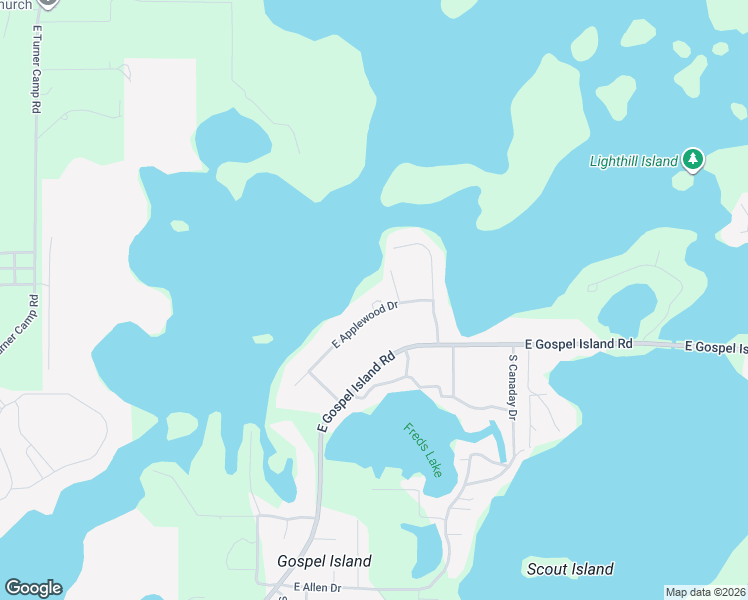 map of restaurants, bars, coffee shops, grocery stores, and more near 7525 East Applewood Drive in Inverness