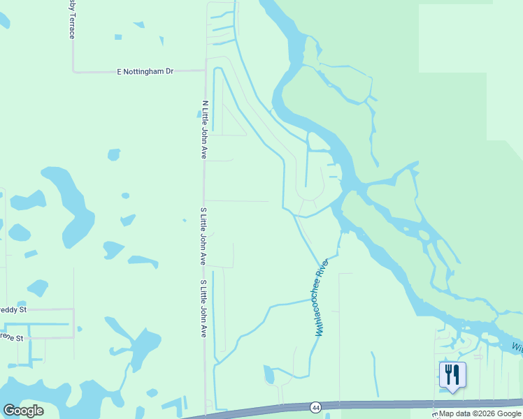 map of restaurants, bars, coffee shops, grocery stores, and more near 11568 East Locksley Court in Inverness