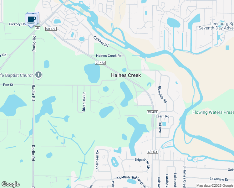 map of restaurants, bars, coffee shops, grocery stores, and more near 10600 Bronze Leaf Court in Leesburg
