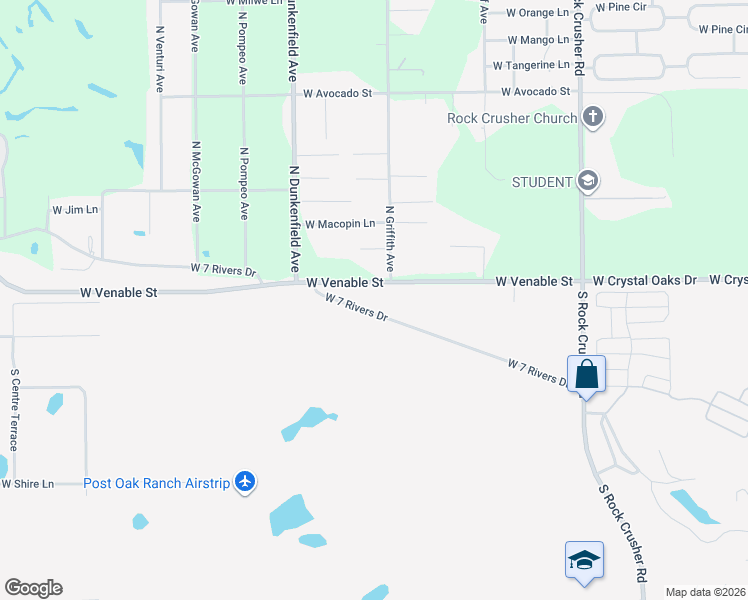 map of restaurants, bars, coffee shops, grocery stores, and more near 6785 West 7 Rivers Drive in Crystal River