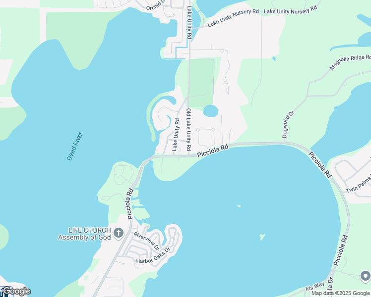 map of restaurants, bars, coffee shops, grocery stores, and more near 35239 Old Lake Unity Road in Fruitland Park