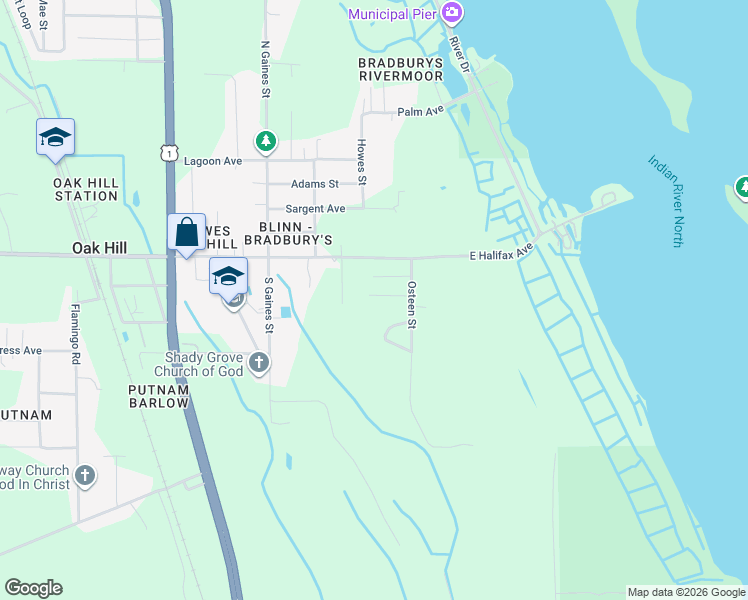 map of restaurants, bars, coffee shops, grocery stores, and more near 278 Galbraith Avenue in Oak Hill