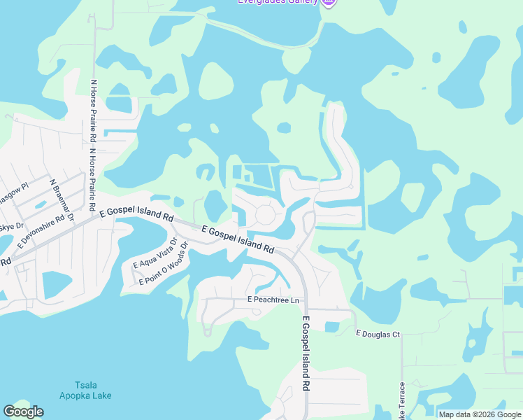map of restaurants, bars, coffee shops, grocery stores, and more near 9528 East Village Green Circle in Inverness