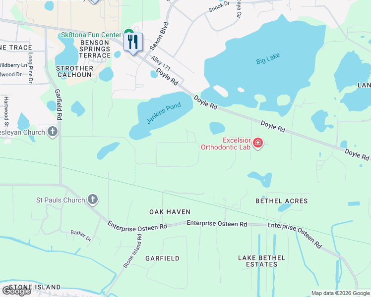 map of restaurants, bars, coffee shops, grocery stores, and more near in Deltona