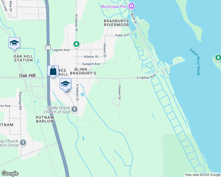 map of restaurants, bars, coffee shops, grocery stores, and more near 278 Galbraith Avenue in Oak Hill