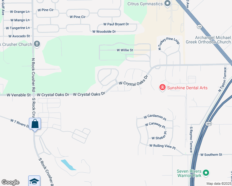 map of restaurants, bars, coffee shops, grocery stores, and more near 5578 West Dayflower Path in Lecanto
