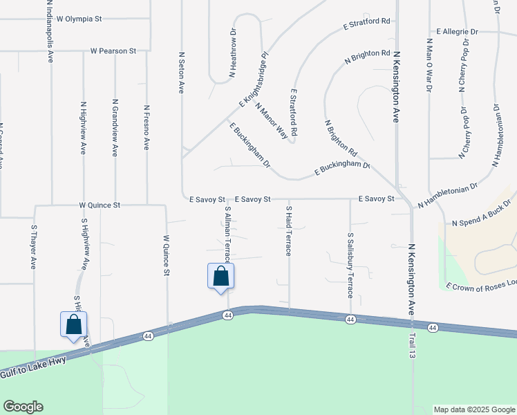 map of restaurants, bars, coffee shops, grocery stores, and more near 25 South Allman Terrace in Lecanto