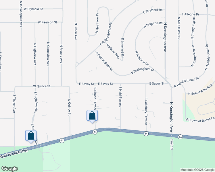 map of restaurants, bars, coffee shops, grocery stores, and more near 340 East Savoy Street in Lecanto