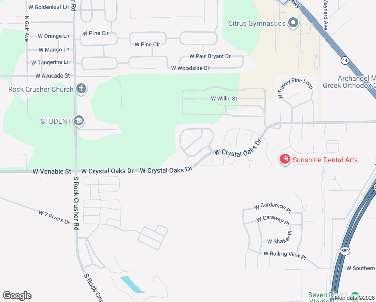 map of restaurants, bars, coffee shops, grocery stores, and more near 5670 West Crossmoor Place in Lecanto