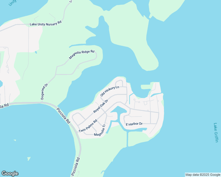 map of restaurants, bars, coffee shops, grocery stores, and more near 5348 Old Hickory Lane in Fruitland Park