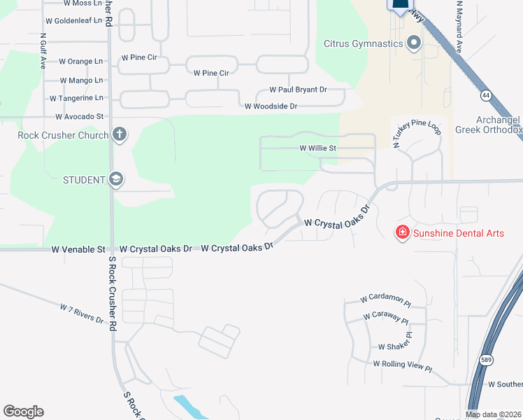 map of restaurants, bars, coffee shops, grocery stores, and more near 5670 West Crossmoor Place in Lecanto