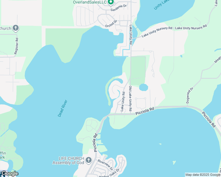 map of restaurants, bars, coffee shops, grocery stores, and more near 35429 Crescent Drive in Fruitland Park