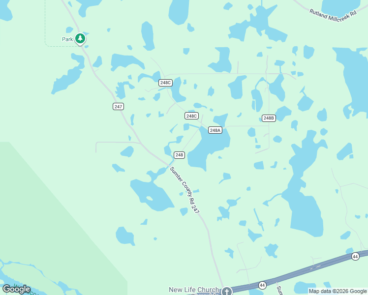 map of restaurants, bars, coffee shops, grocery stores, and more near 7500 County Road 248 in Lake Panasoffkee